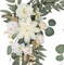Set of 2 - Artificial Wedding Arch Flowers,Faux Arch Flower White Floral Swags
